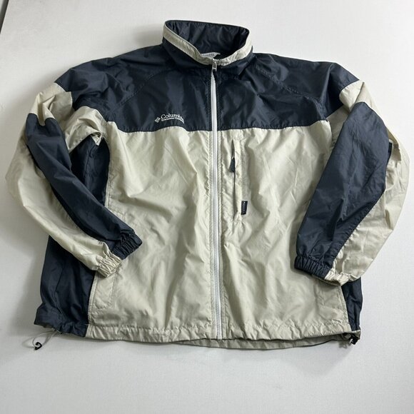 Columbia Sportswear CO. Mens Hooded Rain Coat‎ Windbreaker Jacket Packable Large - Picture 1 of 8